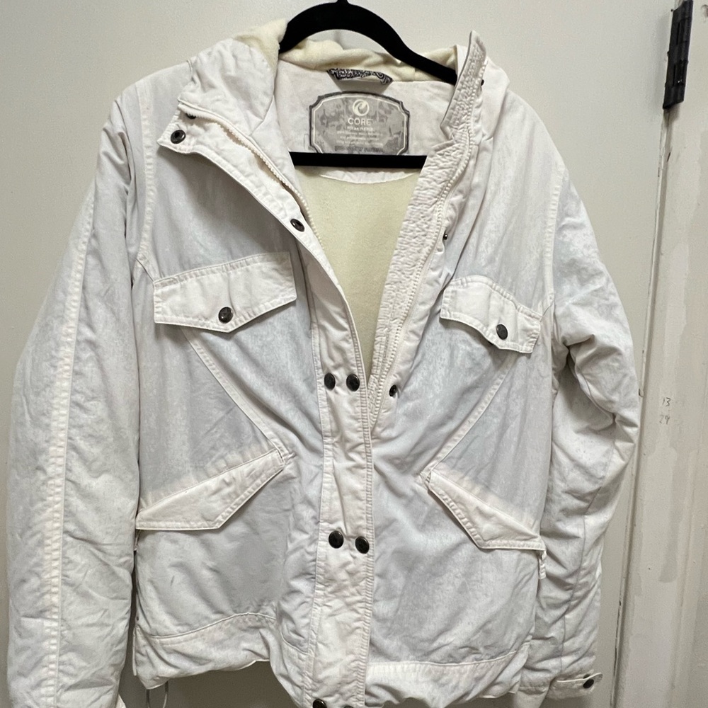 Women's White Jacket CORE POLAR FLEECE
